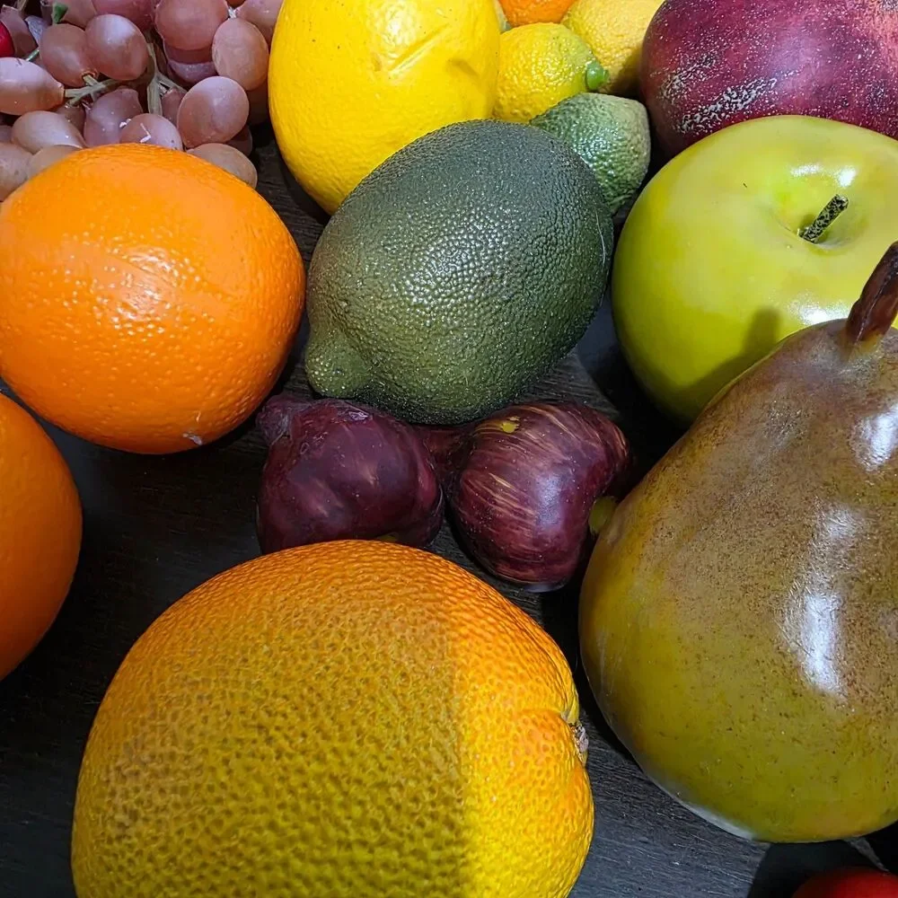 Faux Fruits Collection Realistic Background Display Artificial  Approx 50 pcs